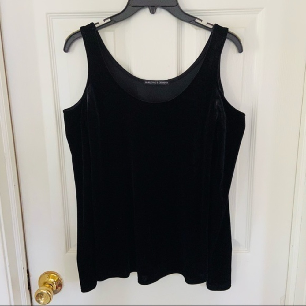HARLOWE & GRAHAM crushed velvet cold Shoulder long sleeve stretch shirt SZ XS